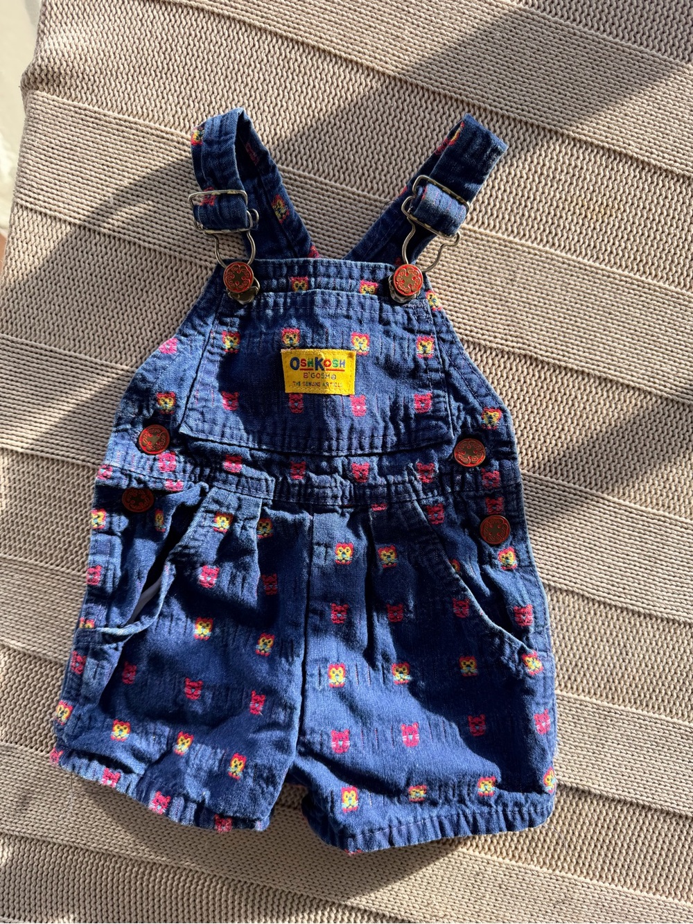 Rare Vintage y2k OshKosh B'gosh Navy Short cotton denim Overalls